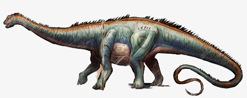 Allosaurus Dinosaur Compsognathus - Ark Diplodocus Png, transparent png #8887794