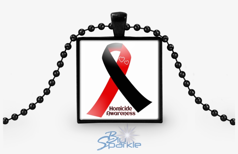Personalized Awareness Ribbon Square Pendants - Necklaces Mockups Free Download, transparent png #8888047