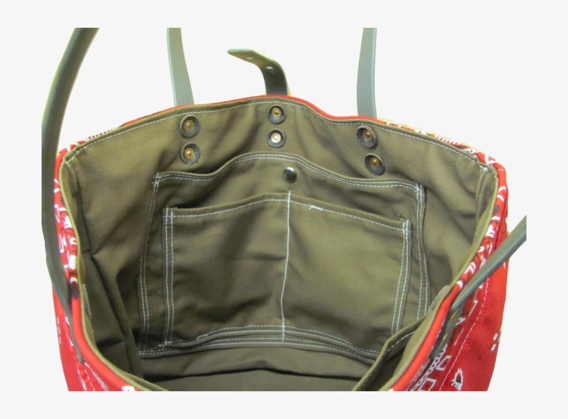 Red Bandana Tote Bag - Handbag, transparent png #8888177