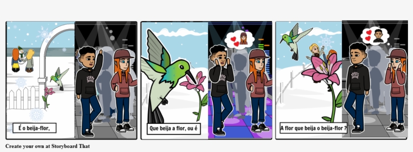 Beija Flor E A Flor - Cartoon, transparent png #8888790