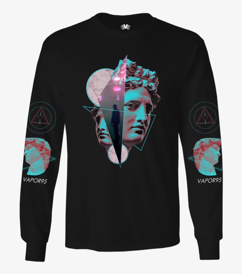 Long Sleeve Graphic Tee - Art, transparent png #8890048