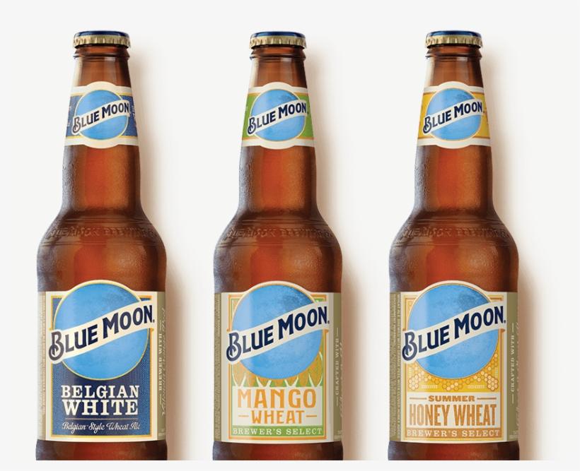 Blue Moon Png - Blue Moon Belgian White, transparent png #8890364