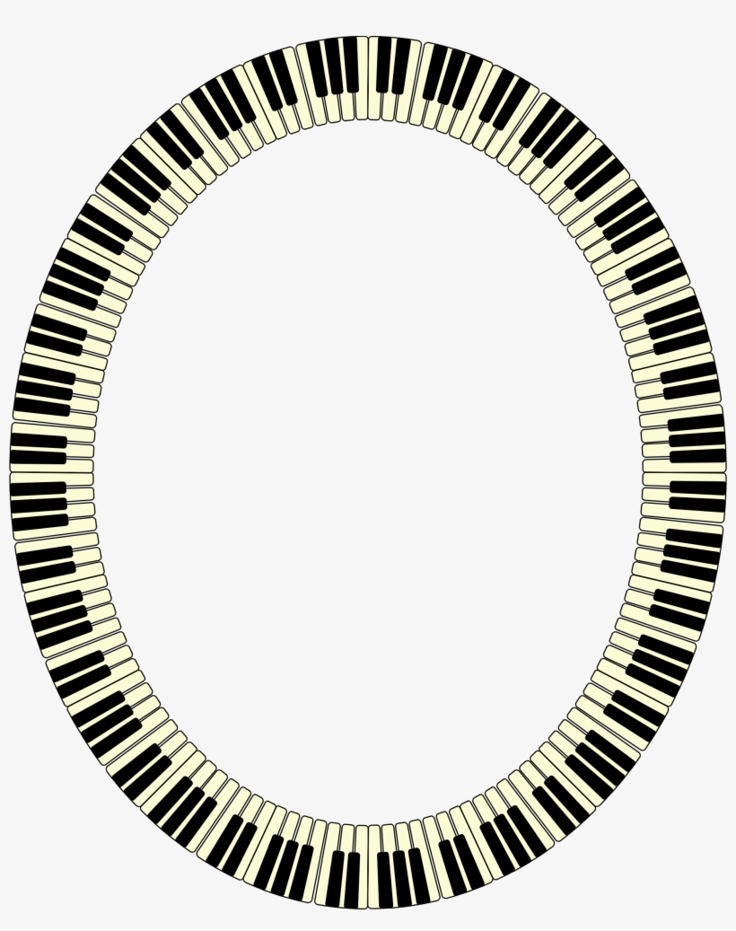 Big Image - Piano Key Circle, transparent png #8890422