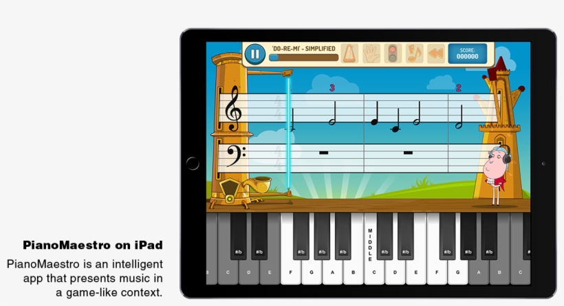 Pianomaestro On Ipad - Musical Keyboard, transparent png #8890581