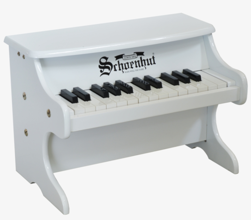 Schoenhut My First Piano Ii 25-key White - Pink Piano, transparent png #8890741