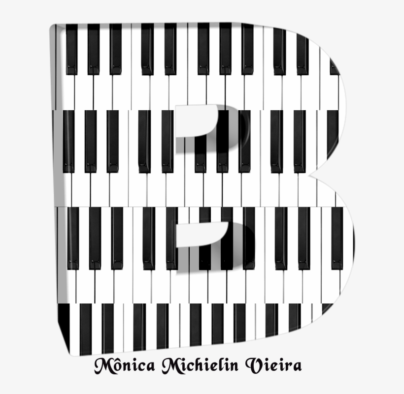 Alfabeto Teclas Do Piano Em 3d Png - Musical Keyboard, transparent png #8890824