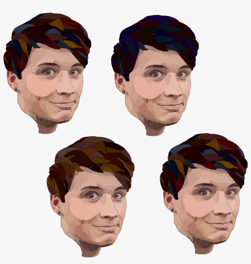 Voici Un Portrait De Dan Howell, Aka Danisnotonfire, - Man, transparent png #8891007