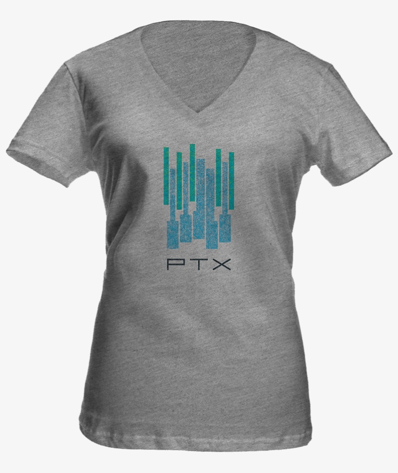 Piano Keys Junior V-neck - Active Shirt, transparent png #8891185