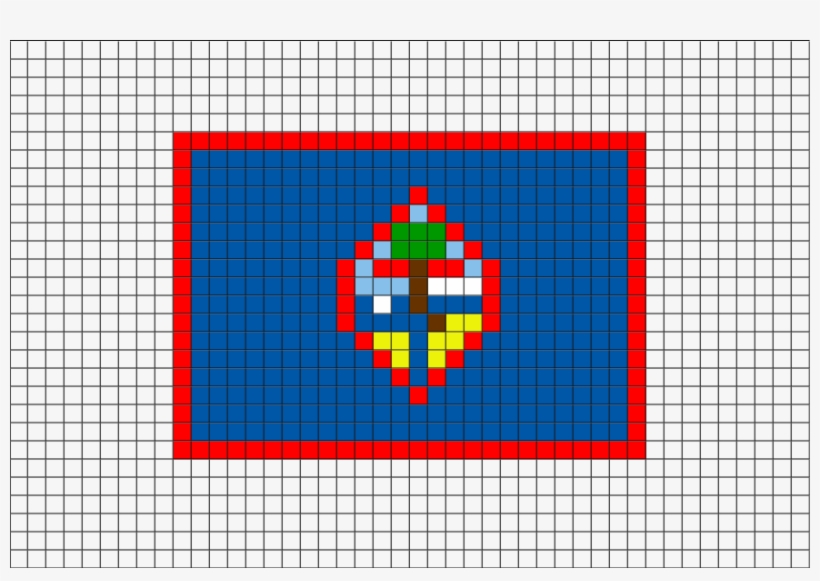 Flag Of Guam Pixel Art From Brikbook - Russian Flag Pixel Art, transparent png #8891246