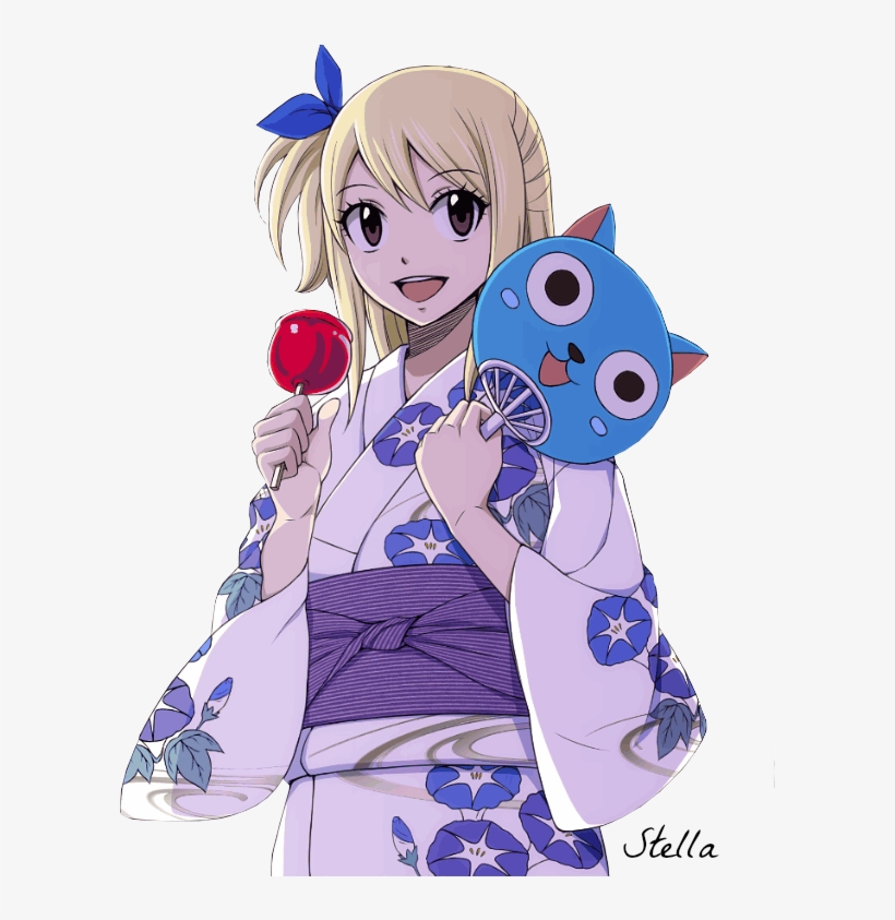 Fairy Tail Lucy Kimono, transparent png #8891436