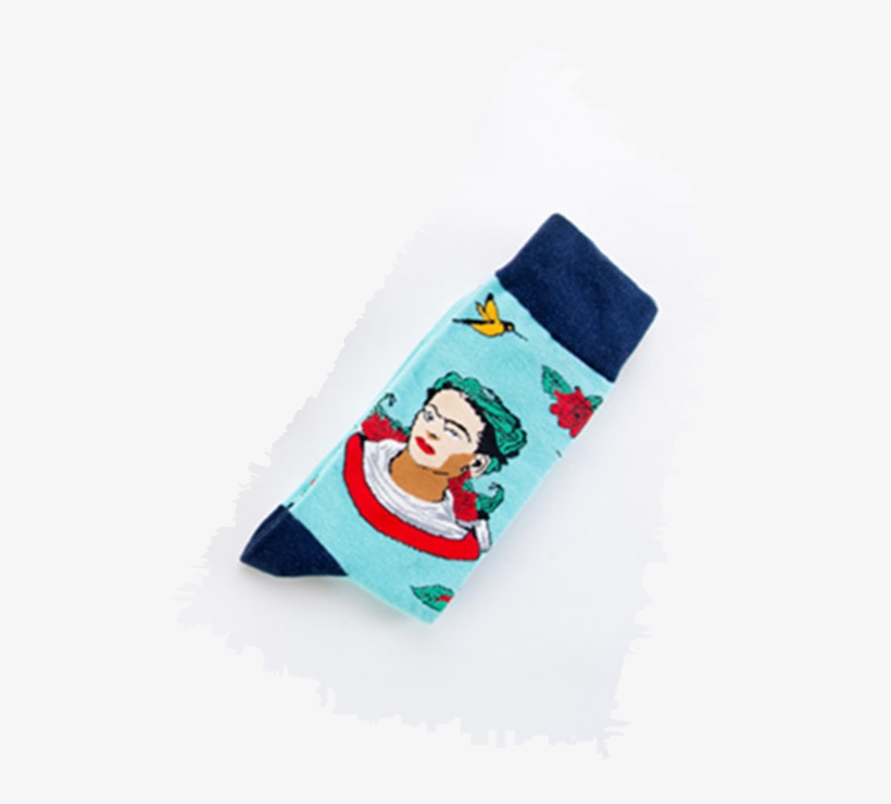 Frida Kahlo- Blue Tones Socks - Sock, transparent png #8891714