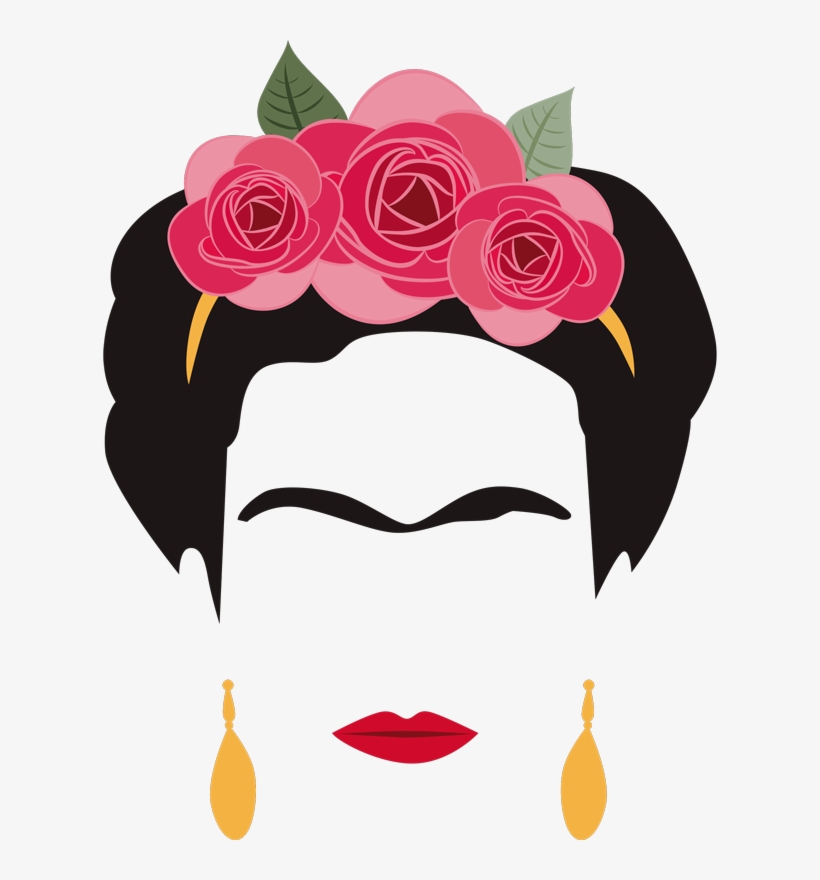 Sticker Maison Dessin Frida Kahlo - Soy Del Tipo De Mujer Que Si Quiero La Luna Me La Bajo, transparent png #8891974