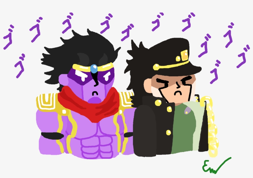 [fanart] Jotaro And Star Plat I Did Last - Cartoon, transparent png #8892051