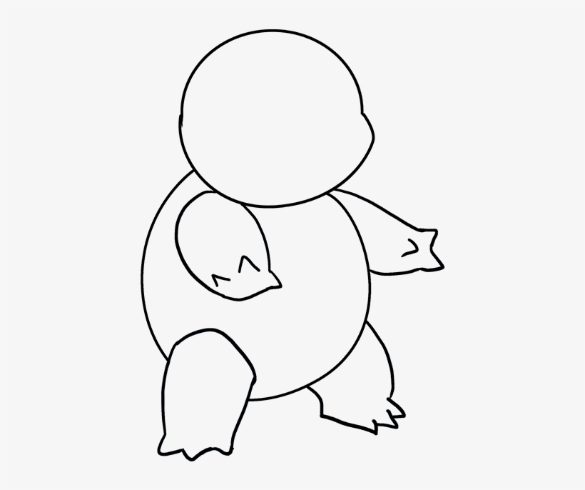 680 X 678 4 - Squirtle Drawing Guide Outline, transparent png #8892279