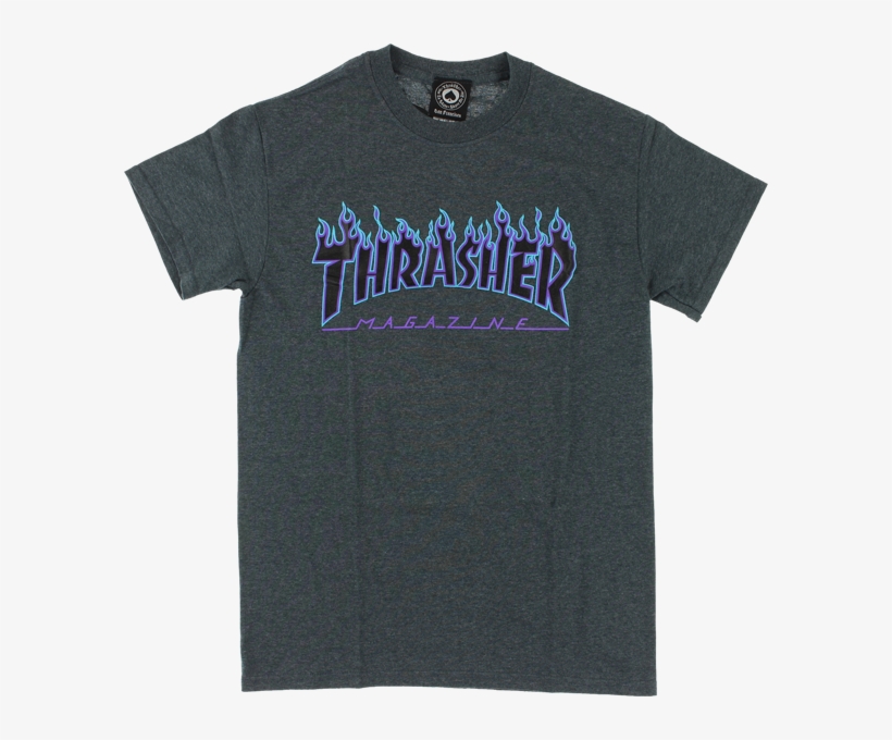 thrasher tee blue