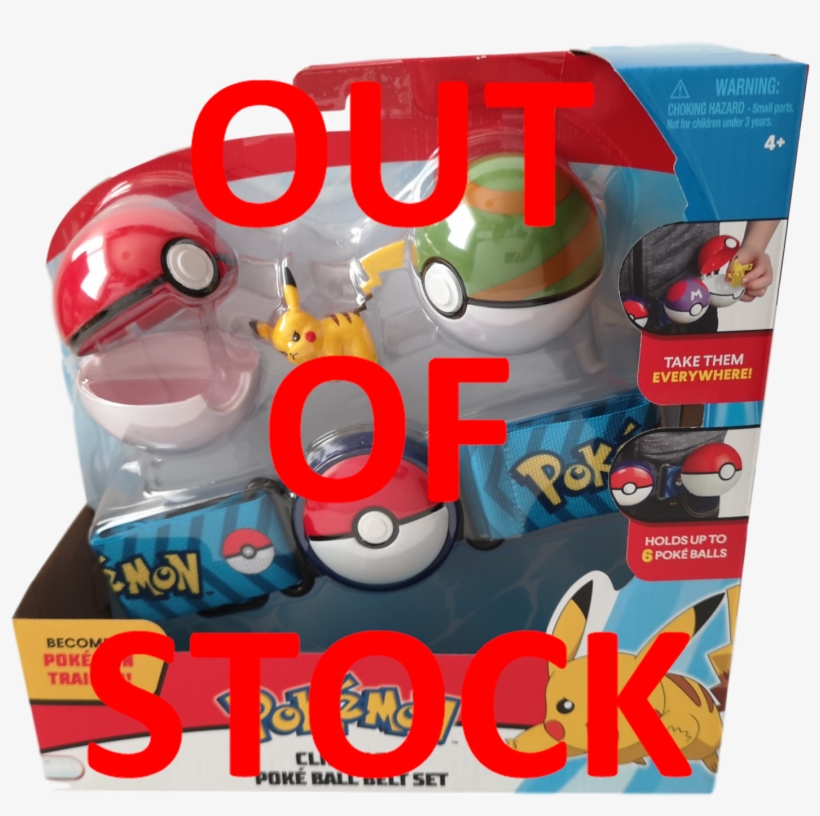 Pokemon Clip 'n' Go Poke Ball Belt Set With Pikachu - Pokémon Art Academy, transparent png #8892844