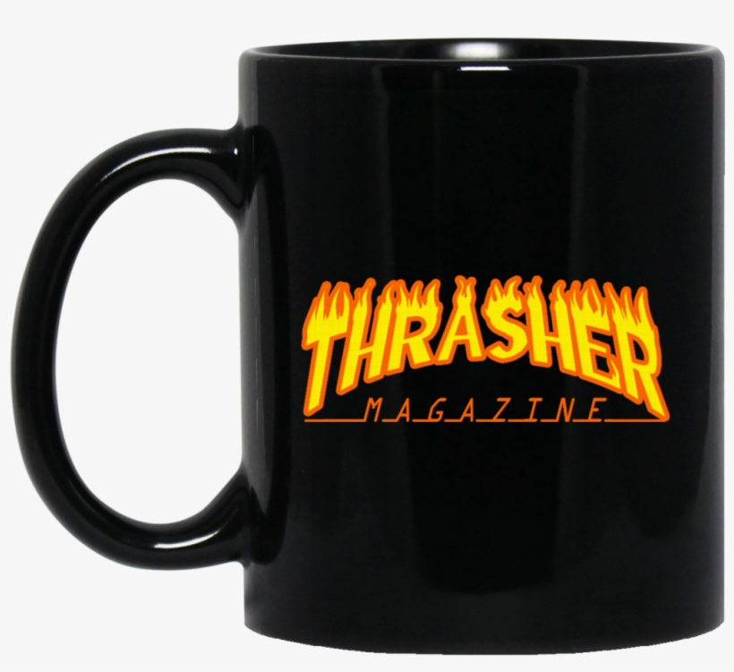 Thrasher Magazine Mug Thrasher Magazine Logo Coffee - Lead Like Jed Advice Like Leo, transparent png #8893146