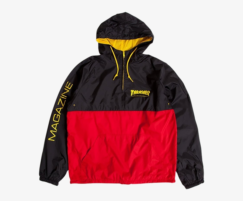 black thrasher windbreaker