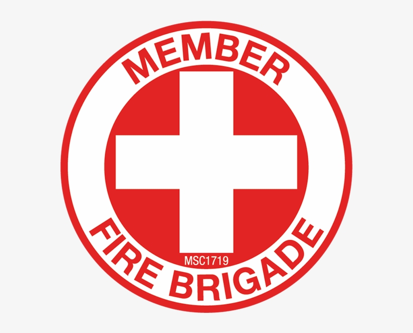 Member Fire Brigade Hard Hat Emblem - Circle, transparent png #8893573