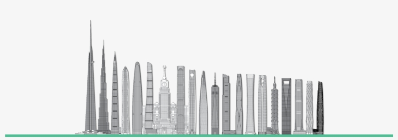 100 Tallest Buildings - Tower Block, transparent png #8893643