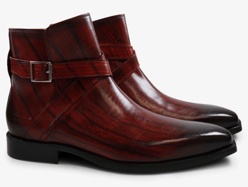 Ankle Boots Nicolas 6 Red Shade & Lines Brown Hrs - Boot, transparent png #8893783