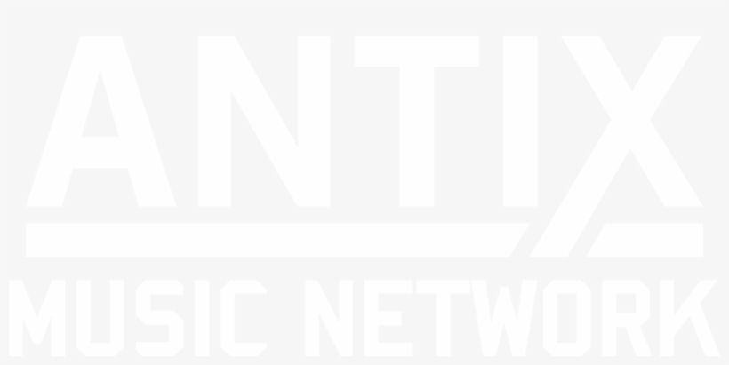 Antix Music Network Logo White - Poster, transparent png #8893877