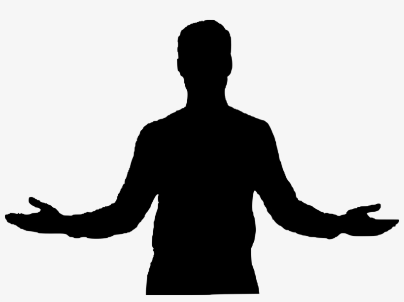 Businessman Silhouette Png - Silueta De Brazos Extendidos, transparent png #8894417