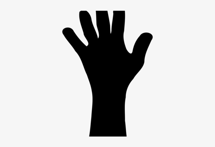 Silhouette Clipart Hand - Sign, transparent png #8894464