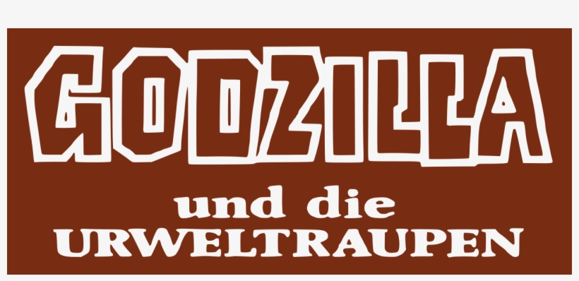 Godzilla Und Die Urweltraupen Logo - Poster, transparent png #8894892