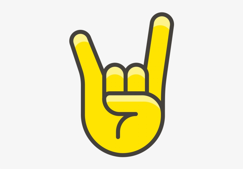 Sign Of The Horns Emoji - Sign - Free Transparent PNG Download - PNGkey