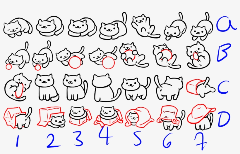 Eiqjslb - Neko Atsume Cat Drawing, transparent png #8896562