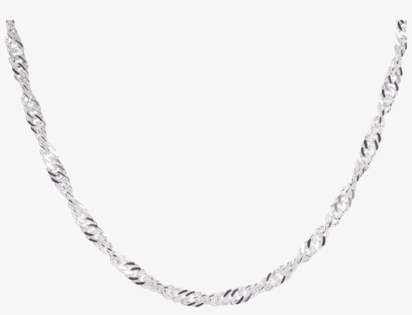 Sterling Silver Singapore Chain North Jewellery - Necklace Chain, transparent png #8896810