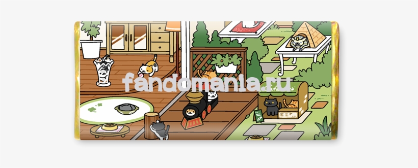 Шоколадная Плитка "neko Atsume" - Cartoon, transparent png #8897232