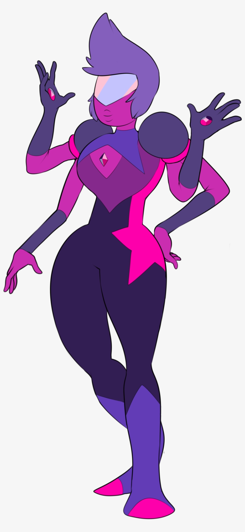 Garnet And Ice Steven Universe Fan Fusions, Steven - Ice And Garnet Fusion, transparent png #8897438