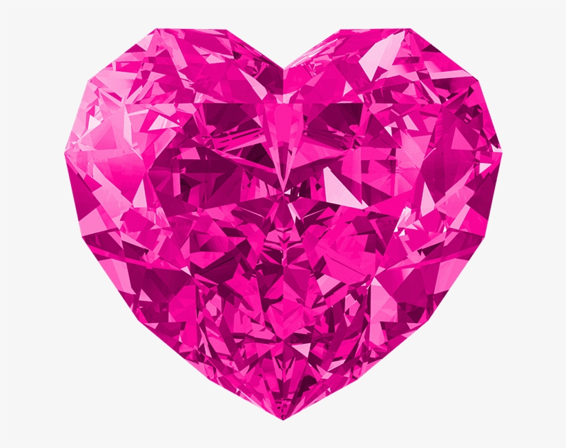Com/png/diamond Heart Png - Red Diamond Gemstone, transparent png #8897620