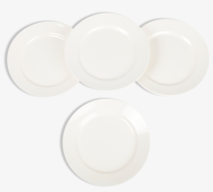 Set Of 4 White Plates Pexonne Ff - Circle, transparent png #8897796