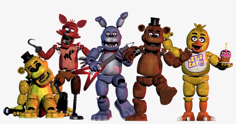Five Nights Png - Five Nights At Freddy's Characters Png, transparent png #8898289