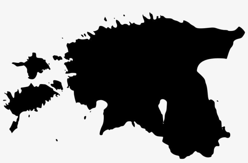 Png File Svg - Estonia Map Vector, transparent png #8898442
