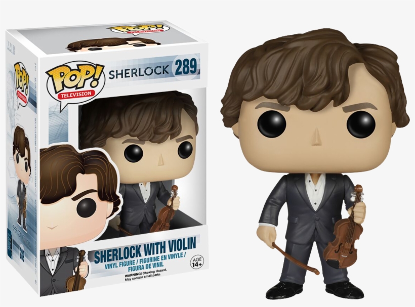 Sherlock Sherlock Holmes With Violin Pop Vinyl Figure - Funko Pop Sherlock Violin, transparent png #8898523