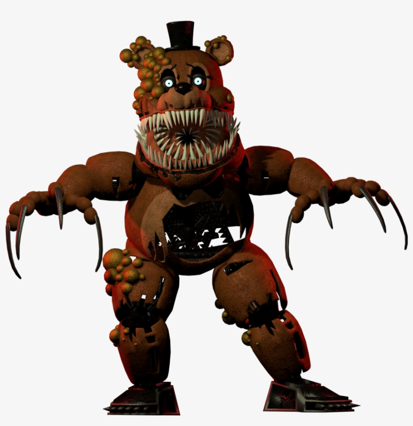 Twisted Freddy - Fnaf Twisted Freddy Full Body, transparent png #8898679