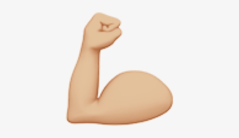 Flex Emoji Muscle Muscleemoji Freetoedit - Sitting, transparent png #8898986