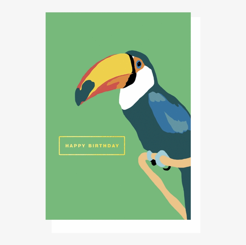 Home>baby Child>gifts>toucan 'happy Birthday' - Tiger And Toucan Animal, transparent png #8898987