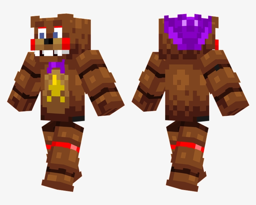 Rockstar Freddy - Minecraft Skins, transparent png #8898989