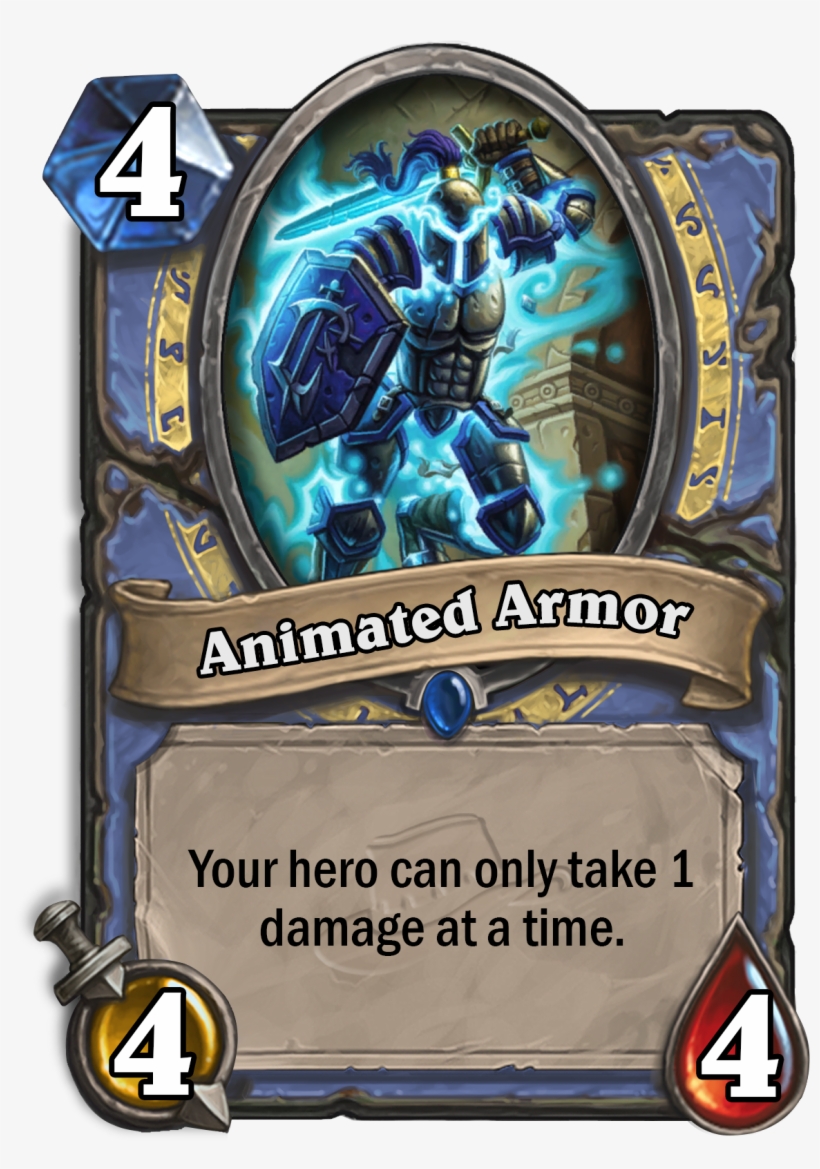 Animatedarmor Enus - Hearthstone Can Only Take 1 Damage, transparent png #8899574