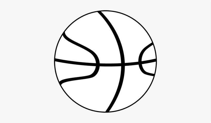 Black And White Basketball Ball Clip Art - Black And White Basketball With Black Background, transparent png #890040