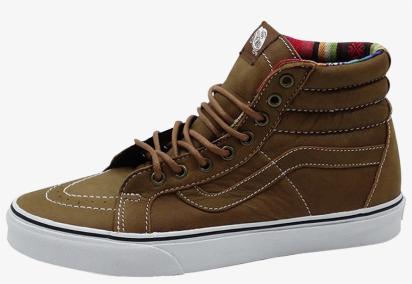 Vans Sk8 Hi Reissue Leather Brown Guate - Sk8-hi Reissue, transparent png #890212