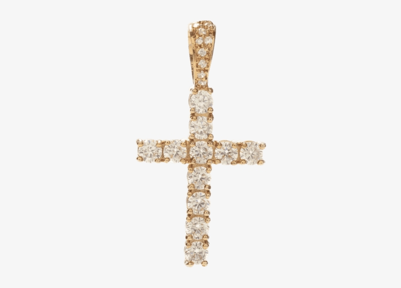 Pendant 0023 Gld Diamond Cross Grande D1a5d97e 223c - Croix Or Zirconium, transparent png #890416