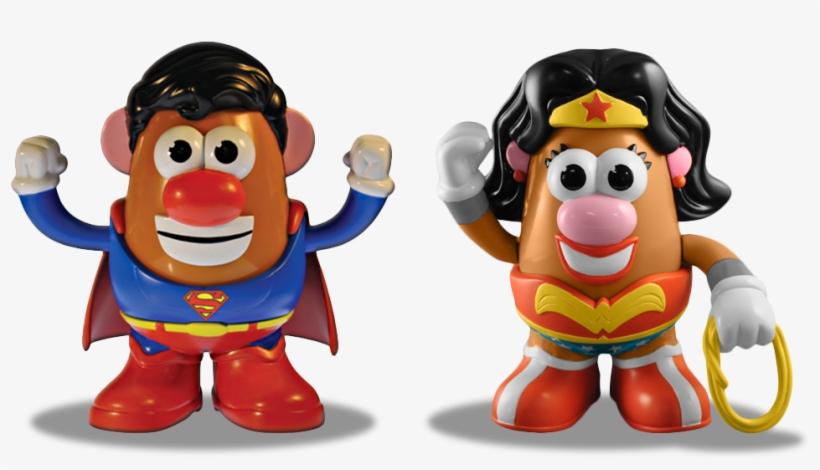 Potato-head Superman And Wonder Woman - Mr Potato Head Dc, transparent png #890684