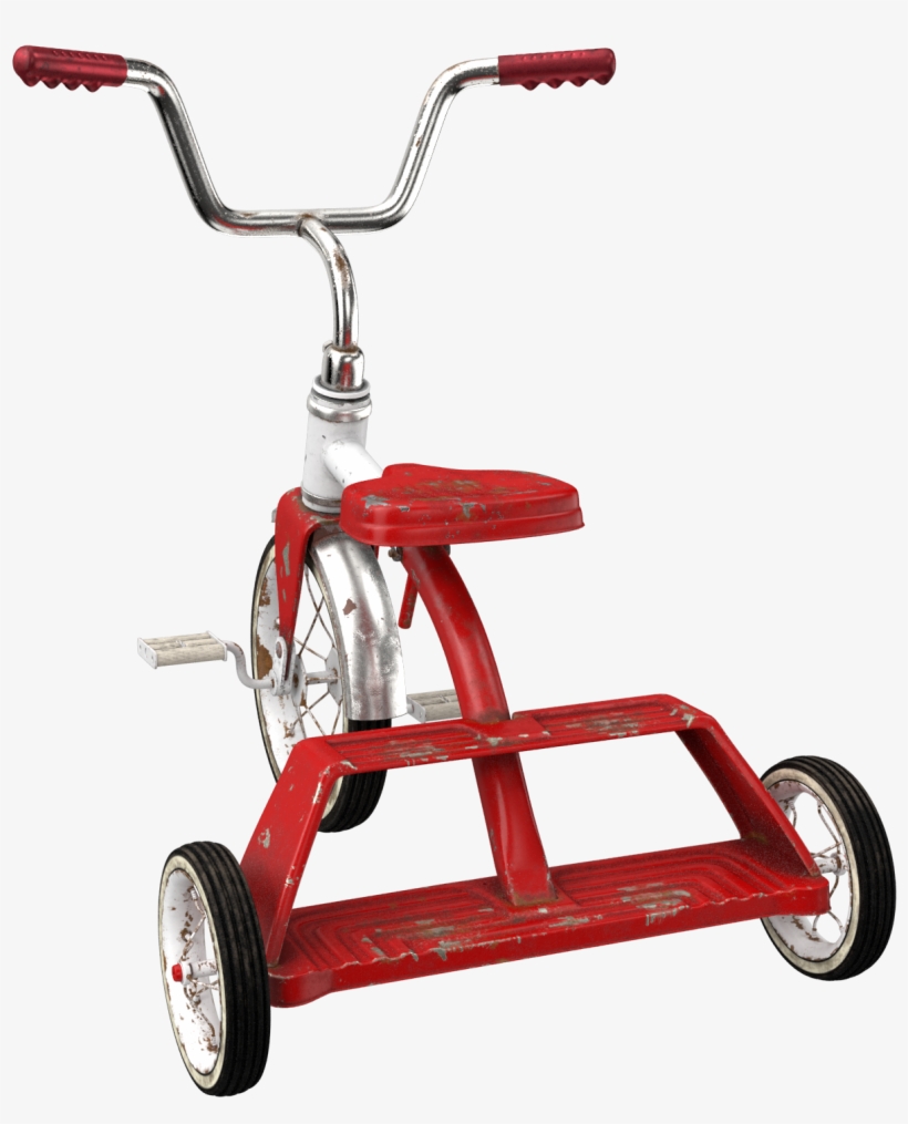 Dirty Vintage Tricycle Png Image - Portable Network Graphics, transparent png #890757