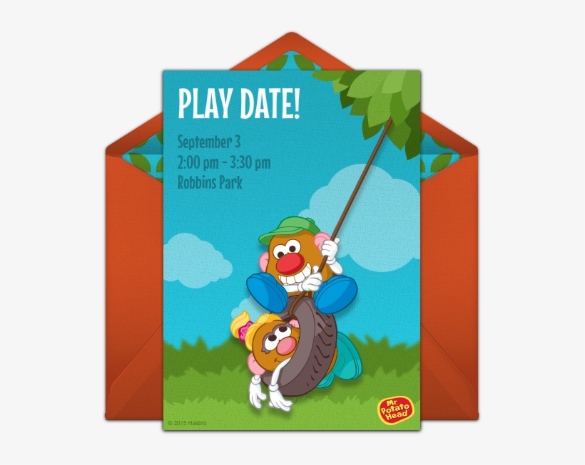 Potato Head Playdate Online Invitation - Finding Dory Birthday Invitation, transparent png #891095